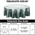thumbnail image 2 of Winter Pine Tree Round Tablecloth 60 Inch Nature Forest Decorative Table Cloth Polyester Washable Table Cover for Party Picnic Dinner Home, 2 of 8