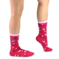 thumbnail image 3 of TeeHee Valentine's Day and Mother's Day Love Cotton Crew Socks for Women 5-Pairs, 3 of 7