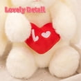 thumbnail image 6 of UQVIY Love Bunny Stuffed Animals Holds Red Heart 10.2" Cute Rabbit Plushies Soft Plush Toys Romantic Sweet Gifts for Valentine's Day, Birthdays, and Anniversaries, 6 of 12