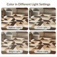 thumbnail image 7 of ODIKA 5'x7' Washable Area Rug Non-Slip, Low Pile, Stain Resistant Interlocking Neutral Minimalist Brushstroke Large Abstract Beige Playful for Guest Room, Lounge, Apartment, 7 of 7
