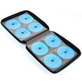 thumbnail image 5 of CD Case, 192 Capacity EVA DVD Case Skyblue Portable Zipper Holder Disc Storage Organizer Wallet, 5 of 5