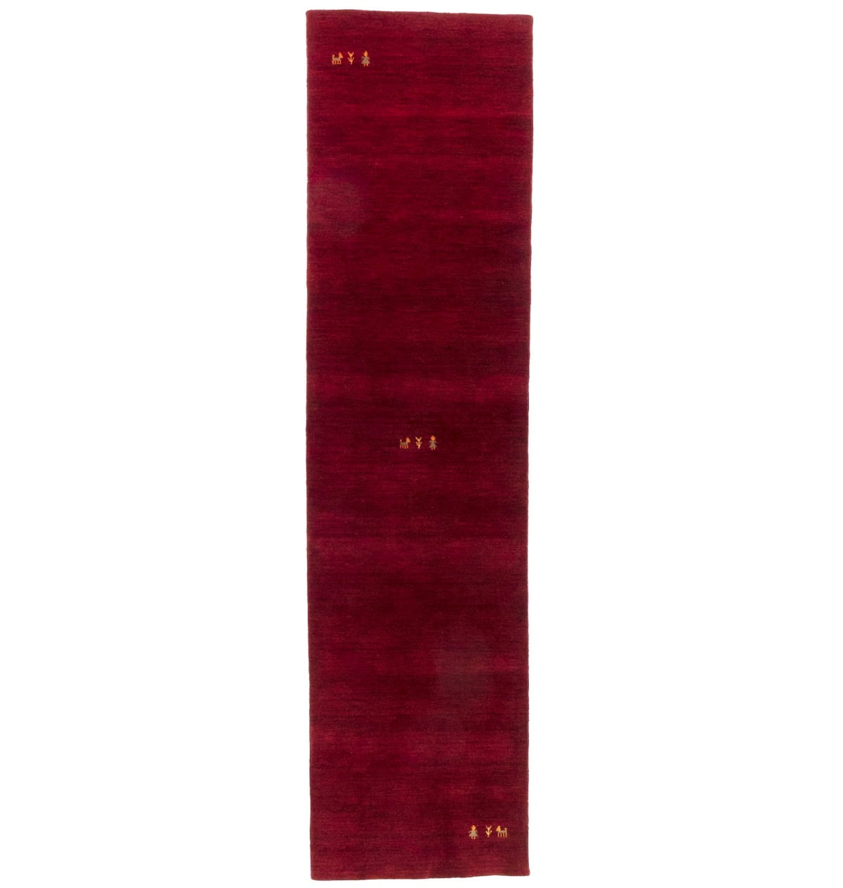 Maroon Red Tribal 3X10 Gabbeh Modern Runner Rug