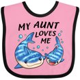 thumbnail image 3 of Inktastic My Aunt Loves Me- whale shark Boys or Girls Baby Bib, 3 of 4