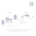 thumbnail image 5 of Koyal Wholesale 56-Pk RSVP Postcards for Wedding Dusty Blue Florals Cardstock Response Reply Cards, "4 x 6", 5 of 5
