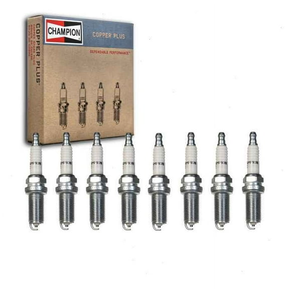 8 pc Champion Copper Plus Spark Plugs compatible with Toyota Sequoia 4.6L 5.7L V8 2008-2020