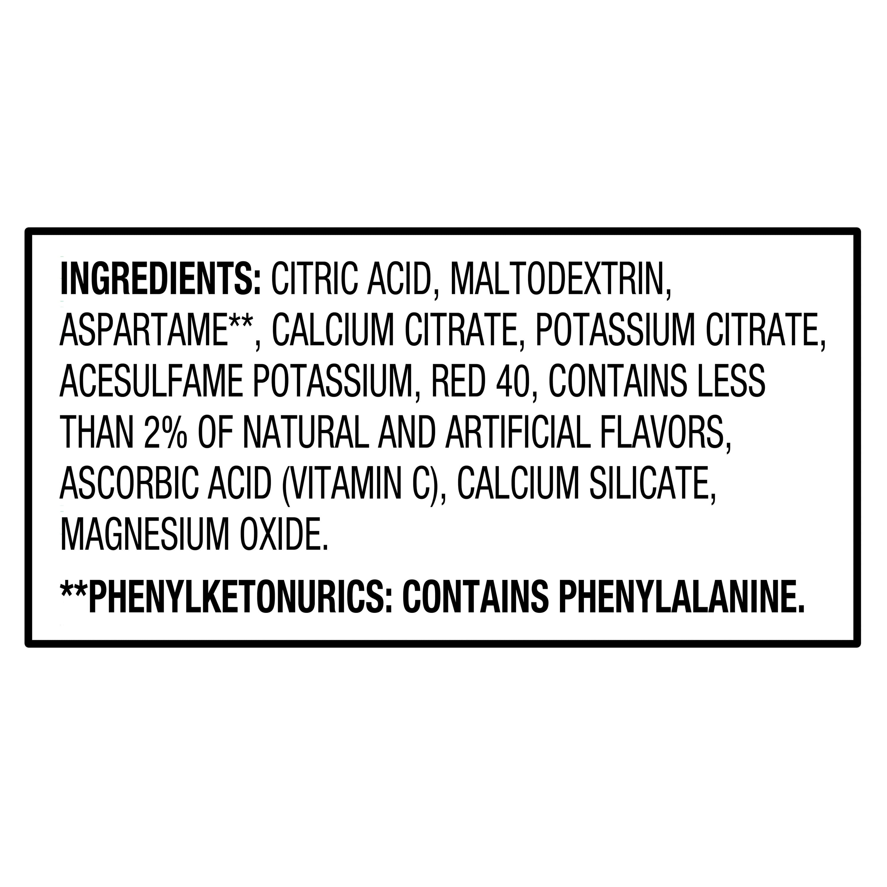 Great Value Sugar-Free Cherry Powder Drink Mix, 1.9 oz, 6 Count