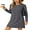 03-Dark Gray, variant on Dresses for Women Casual Long Sleeve Dress Fall Cozy Travel Airport Outfits Black L