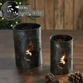 thumbnail image 4 of Votive Candle Holder Christmas Tree Wreath Set of 2, 4 of 5