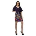 thumbnail image 3 of Moomaya Robes Modestes Femmes Robe Imprimée Shorts Femmes Col en V Tenue Décontractée, 3 of 6