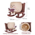 thumbnail image 3 of Mecedora Planter RZOIKZOI con forma de cara sonriente, 10 x 13 x 11 cm, 3 of 6