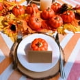 thumbnail image 4 of 12 Pcs Small Harvest Orange Artificial Pumpkins Decorative Fall Pumpkins Dark Orange Faux Foam Pumpkins for Rustic Farmhouse Halloween Thanksgiving Party Table Centerpiece Autumn Home Décor, 4 of 9