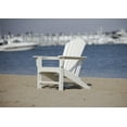 thumbnail image 6 of LuXeo Hampton White Poly Outdoor Adirondack Chair, 6 of 10