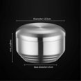 thumbnail image 2 of 304 Stainless Steel Dining Bowl Double-Layer Insulated Rice Bowl Cooking Bowl Metal Bowl Mix Rice B, 2 of 5