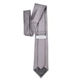 thumbnail image 4 of Jacob Alexander Men's Woven Delicate Vine Pattern Regular Neck Tie - Silver Gray, 4 of 7