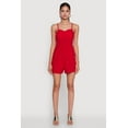 thumbnail image 2 of Womens Chic Sleeveless Padded Cup Romper with Pockets and Smocked Details, 2 of 4