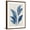 Brown Frame, variant on Art.com Blue Palm Leaves II Art Print by Aria K, White Frame Wall Art, 17" x 21"