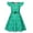 A03681-Green, variant on Benylion Little Girls Disgust Joy Costume Cartoon Party Cosplay Dress up for Kids Flutter Sleeve Dress Outfits for 7-8 Years