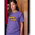 thumbnail image 2 of The Game Is Not Over Retro Shaped T-Shirt Women -Image by Shutterstock, Female Small, 2 of 4