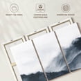 thumbnail image 6 of Elephant Stock Misty Mountains In Gray Wall Art - Horizontal Multi Panel Canvas - Living Room Wall Decor - Abstract Multi Panel - Blue And White Decor By Nouveau Prints - 57" x 36", 6 of 8