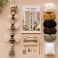 thumbnail image 3 of Yardvibe Bee Garden Cascade DIY Crochet Kit, Step-by-Step Tutorials with Soft Yarn & Hook for Beginners, Boho Macrame Window Home Decor Handmade Gift, 3 of 6