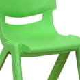 thumbnail image 3 of Flash Furniture Whitney 2 Pack Green Plastic Stackable School Chair with 12" Seat Height, 3 of 13