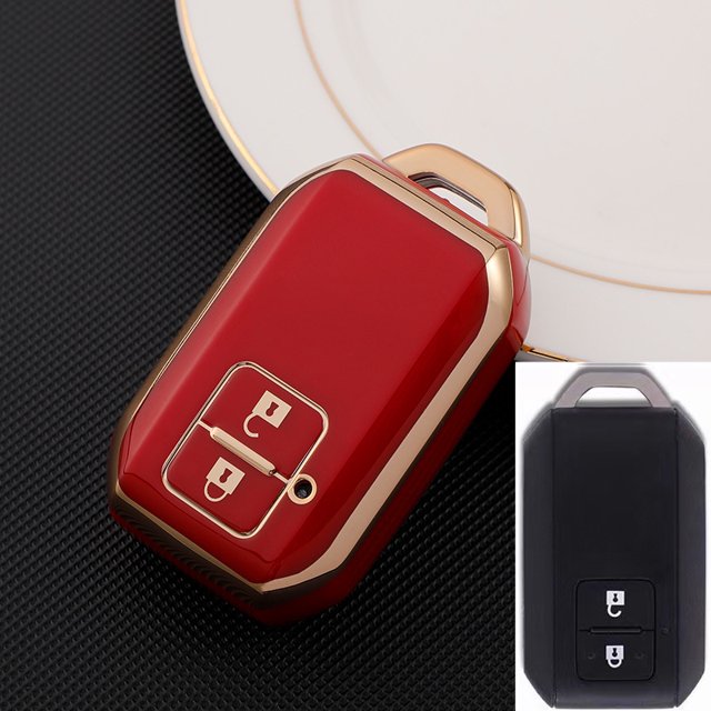 Adecuado Para Suzuki Vitara Swift Ignis Kizashi SX4 Baleno Ertiga 2016 2017 2018 2019 Llave Caso 3 Botones TPU De Coche