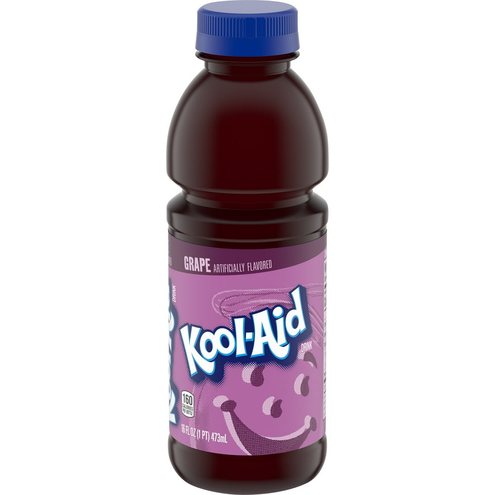 KoolAid Grape Artificially Flavored Soft Drink, 16 fl oz Bottle