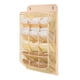 thumbnail image 1 of Closet Hanging Underwear Organizer Mesh Oxford Cloth PP Board Underwear Wall Shelf Wardrobe Hanging Storage Bag for Bra Socks Underpants 15 Pockets Beige, 1 of 5