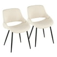 thumbnail image 5 of Carson Carrington  Svellingen Dining Chair with Tapered Metal Legs (Set of 2) Charcoal Fabric/Black Metal, 5 of 5