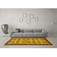 thumbnail image 3 of Ahgly Company Machine Washable Indoor Rectangle Persian Yellow Traditional Area Rugs, 6' x 9', 3 of 4