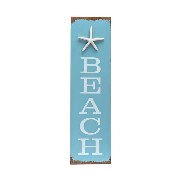 Malden "Beach" Sign Plaque 5" X 20"