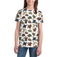 thumbnail image 3 of Wukai Various Turtle Youth Unisex Short Sleeve T-Shirt for Boys, Girls, Teens, and Kids-Small, 3 of 7