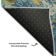 thumbnail image 3 of Addison Rugs Mayfield Washable Transitional Paisley Navy Rectangle Rug, 5' x 7'6", 3 of 6
