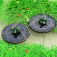 thumbnail image 6 of Solar Powered Fountain With Colorful LED Lights, 4W Solar Bird Bath Fountains Pump With 7 Nozzles For Garden Pond Outdoor Swimming Pool Fish Tank, 6 of 7