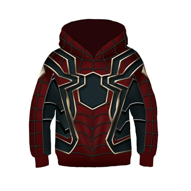 Spider-man: Into The Spider-verse Sudaderas con capucha para niños Abrigo Gwen Venom Sudadera Chaqueta de disfraz Niños Niñas Tops con capucha