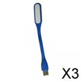 thumbnail image 1 of 3x Lámpara de Luz LED Flexible Portátil Ajustable para el Cuidado de Los Ojos del Ordenador Portátil Azul 3 piezas Baoblaze, 1 of 8