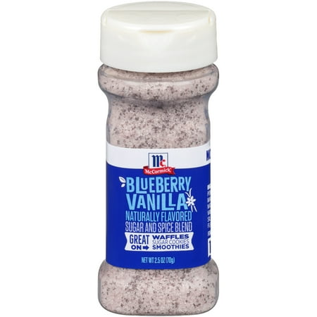 McCormick Blueberry Vanilla Naturally Flavored Sugar And Spice Blend, 2.5 oz(pack of 6) (bb oct 2021)