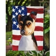 thumbnail image 3 of Brazilian Terrier Dog American Flag Garden Flag, 3 of 3