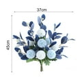 thumbnail image 5 of SPRING PARK Artificial Mediterranean Flowers Bouquet Silk Flowers for Home Bridal Wedding Party Festival Decor, 5 of 7