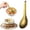 Gold A, variant on 1PC Stainless Steel Serving Spoons for Buffet,304 Stainless Steel Spoons,Durable Metal Spoon,Tablespoon,Dinner Spoons,Rust-Resistant & Dishwasher Safe Kitchen Utensil for Cooking and Buffets,6.7x1.6