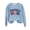 Sky Blue, variant on Baseball Mom Sweatshirt Womens Funny Mom Sports Gift Fashion Long Sleeve Baseball Fan Lightweight Pullovers Tops