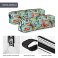 thumbnail image 4 of Fotbe Retro Seamless Flying Butterflies Pattern Leather Pencil Case, Pencil Pouch with Durable Zipper, Compact and Stylish Organizer for Stationery, Art Supplies, Travel Essentials, 4 of 7