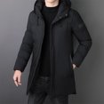 thumbnail image 2 of Nueva marca 2023, chaqueta con capucha informal a la moda, larga y gruesa, parka, chaqueta para hombre, abrigos cortavientos de invierno, ropa para hombre de alta calidad, 2 of 4