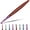 4.5mm, variant on This set includes 5 crochet hooks with an ergonomic design, featuring colorful aluminum hooks and wooden handles, perfect for knitting with yarn.,3.5mm