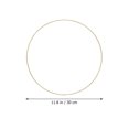 thumbnail image 2 of 2 Sets Large Metal Floral Hoop Wreath with Wood Base Craft Hoop Rings for DIY Wedding Wreath, 2 of 7