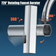 thumbnail image 2 of CALDION Waterfall Kitchen Faucet - 360° Swivel - 3 Modes - White/Silver, 2 of 4