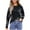 Black, variant on HomeGardon Women's Sweaters Sweaters for Women Fashion Loose Print Round- Neck Sweater