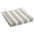 thumbnail image 5 of Sorra Home  Tan and White Stripe Indoor/Outdoor Corded Chair Cushion 19 x 19 x 3 - Nico Coconut, 5 of 5