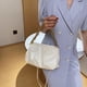 thumbnail image 5 of Sywqhk Bolso De Hombro Plisado Para Mujer Totes De Cadena Bolso De Mensajero En La Nube De Pu (Blanco) Sywqhk Para estrenar, 5 of 6