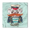 thumbnail image 1 of Pug Bandana, Captain Dog with Hat Jacket, Unisex Head and Neck Tie, by Ambesonne, 1 of 2